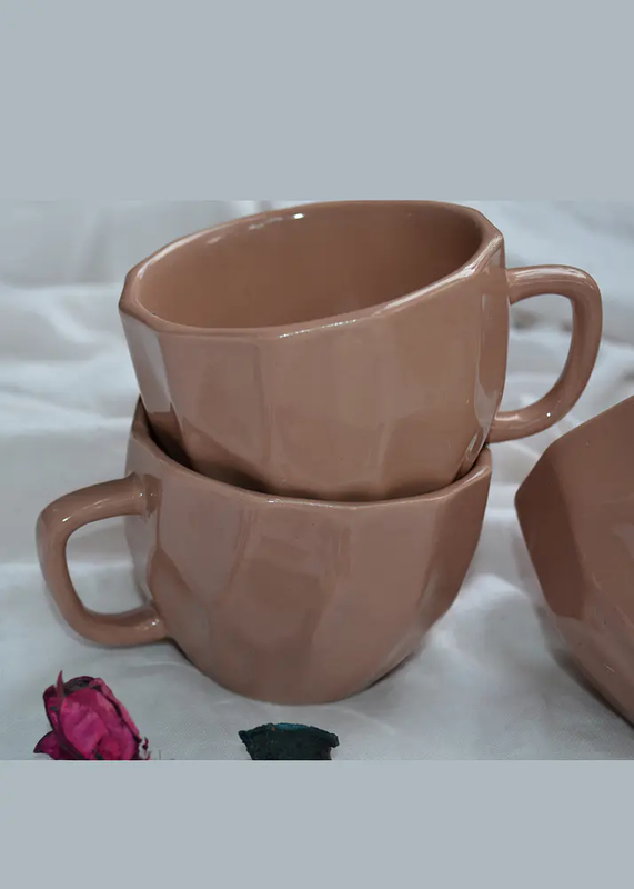 Geometric Shaped Tea Cups